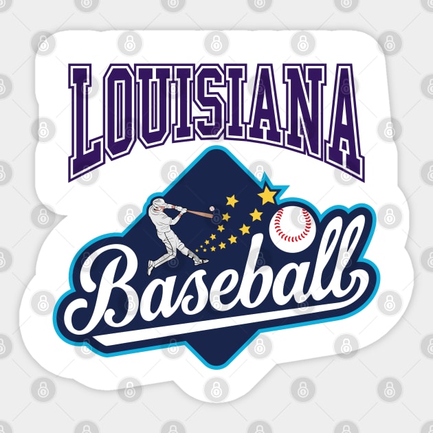 Louisiana Baseball | SECT51 Sticker by VISUALUV